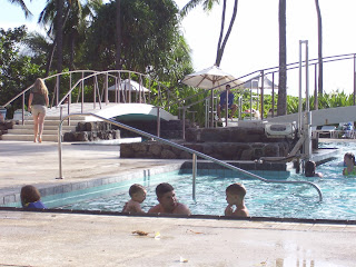 Hale Koa military resort on Waikiki Beach in Oahu, Hawaii