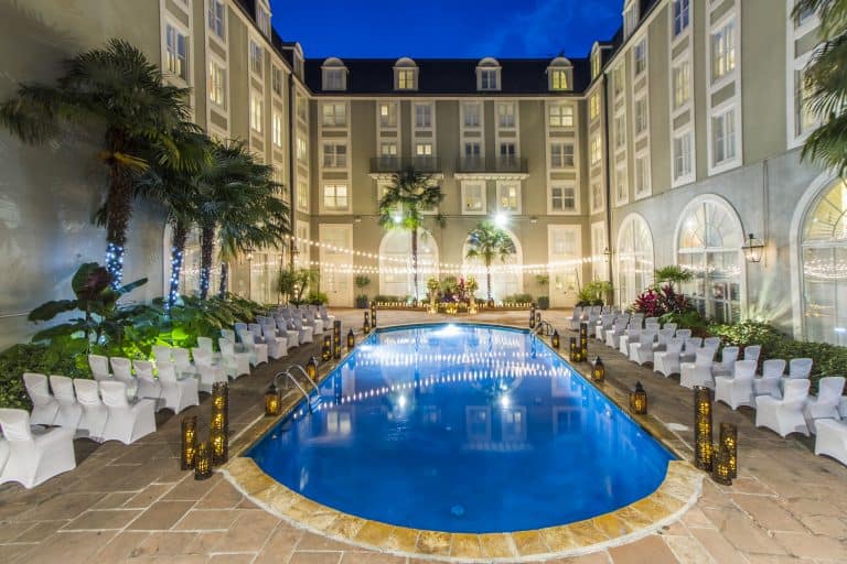 The Bourbon Orleans swimming pool in New Orleans