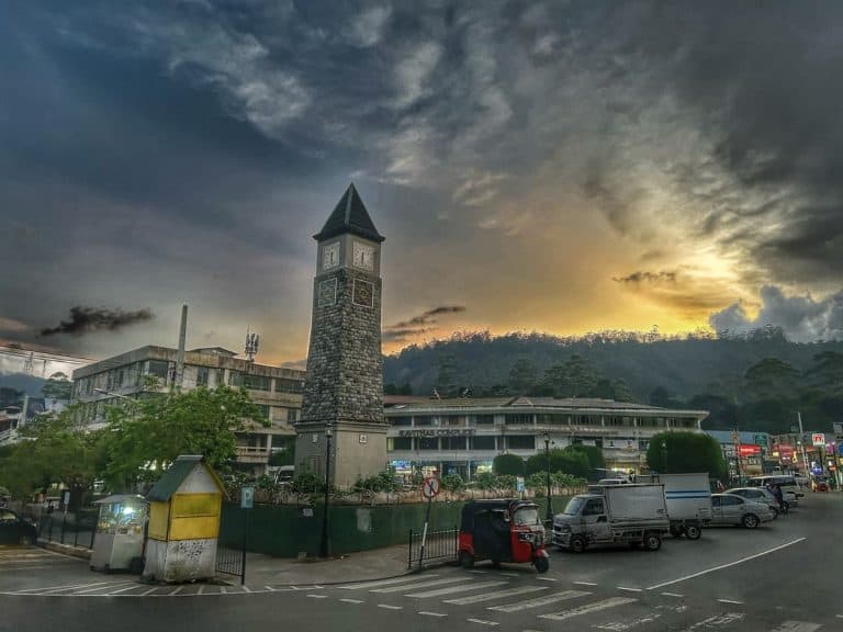 Clock tower in Nuwara Eliya, Sri Lanka