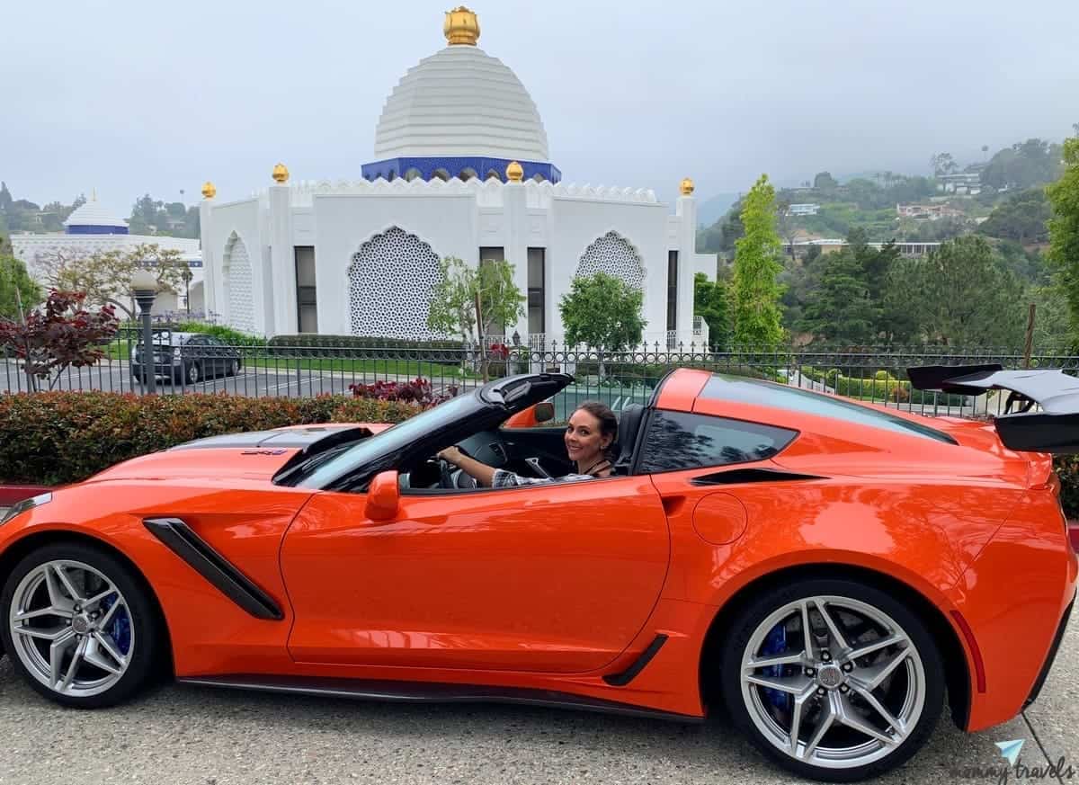 Driving around Los Angeles