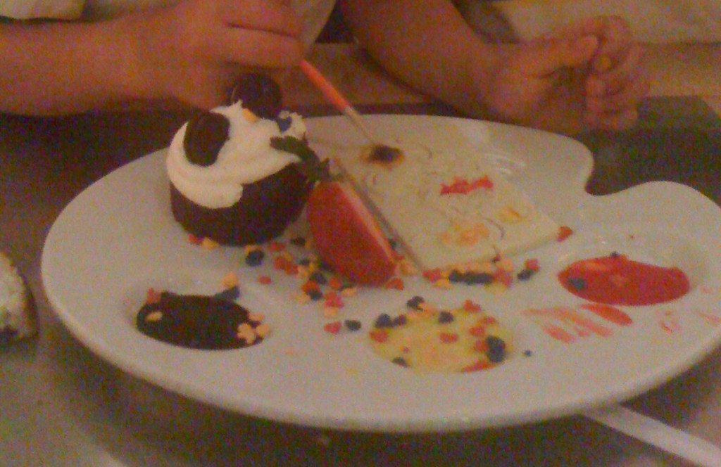 Flying fish puzzle dessert is one of the best desserts at Disney World