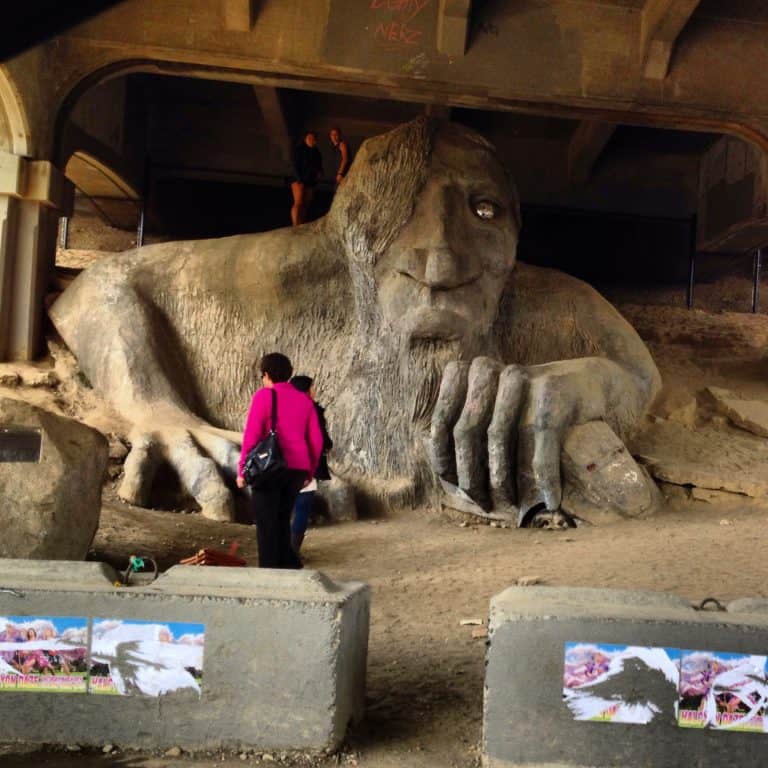 Troll under the bridge in Seattle