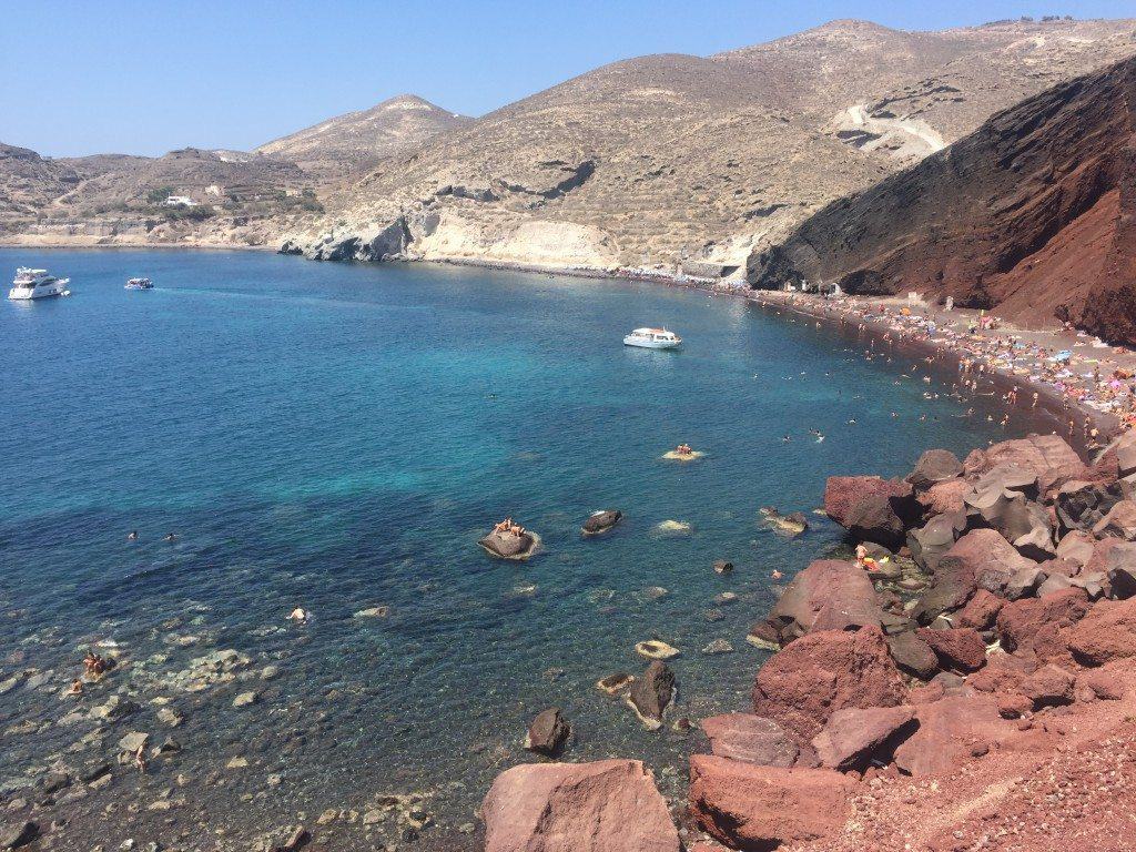 Red Beach in Santorini Greece