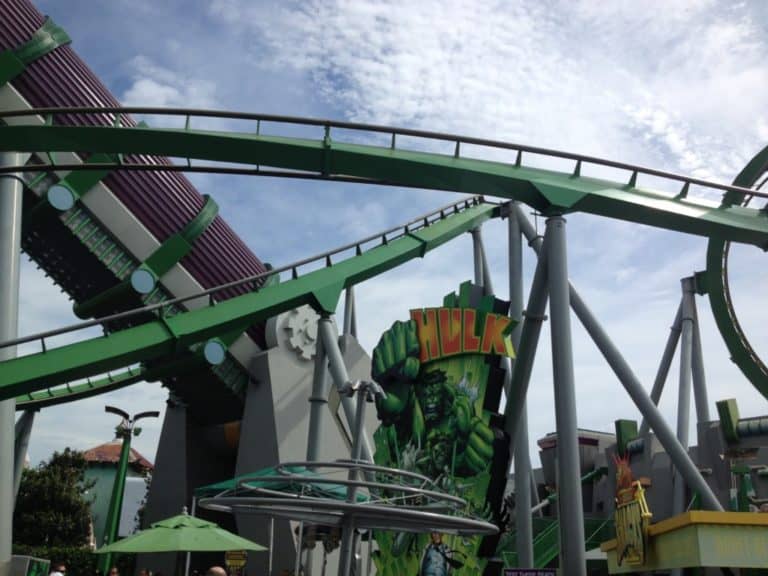 Hulk Roller coaster at Islands of Adventure