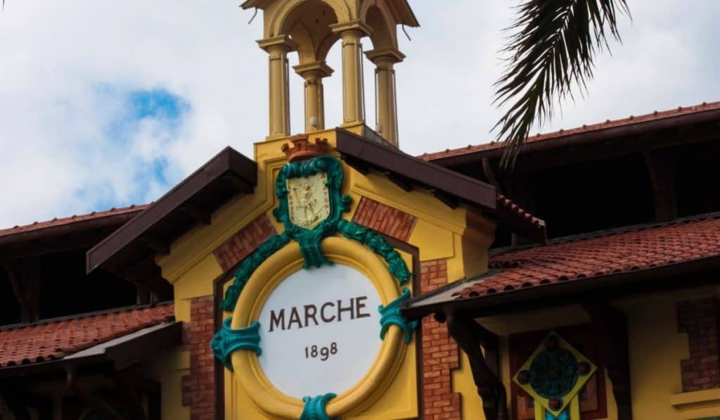 Market Hall in Menton, France.