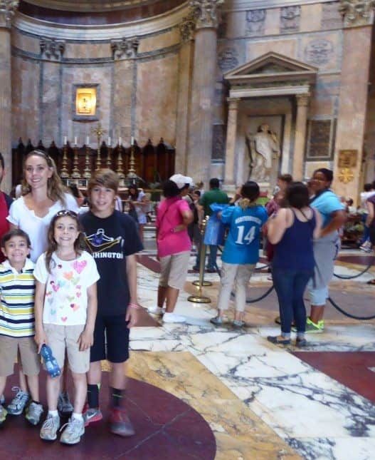Taking a tour in Rome with kids