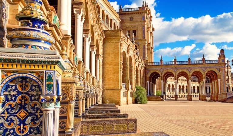 Plaza de Espanya in Seville, Spain