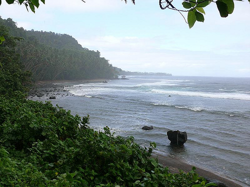 Taveuni, Fiji, ocean view Lavena Coastal Walk