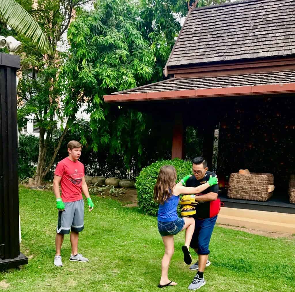 Thai Boxing lessons for families in Thailand