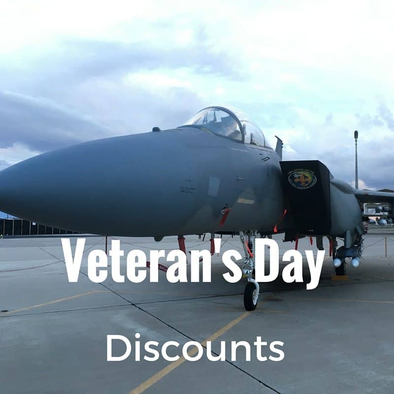Veteran's Day discounts